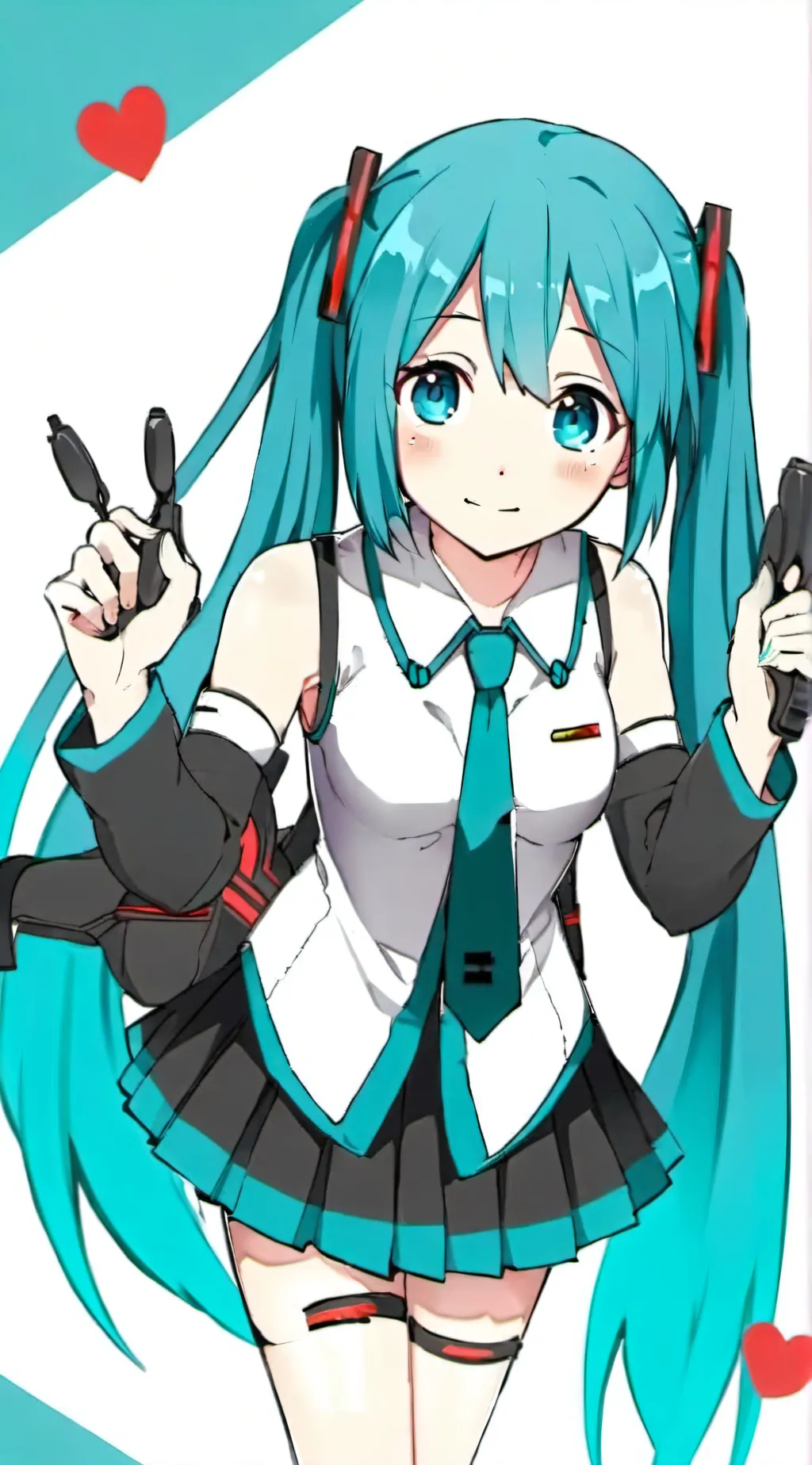 ai character: Hatsune Miku background