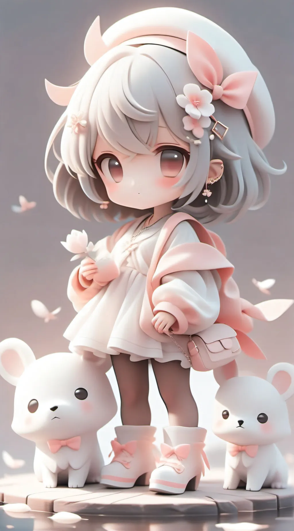 ai character: Bfdi crystal  background