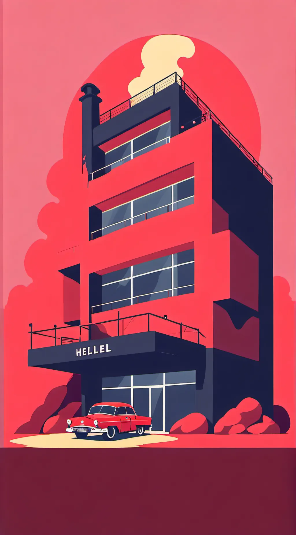 ai character: Hazbin hotel background