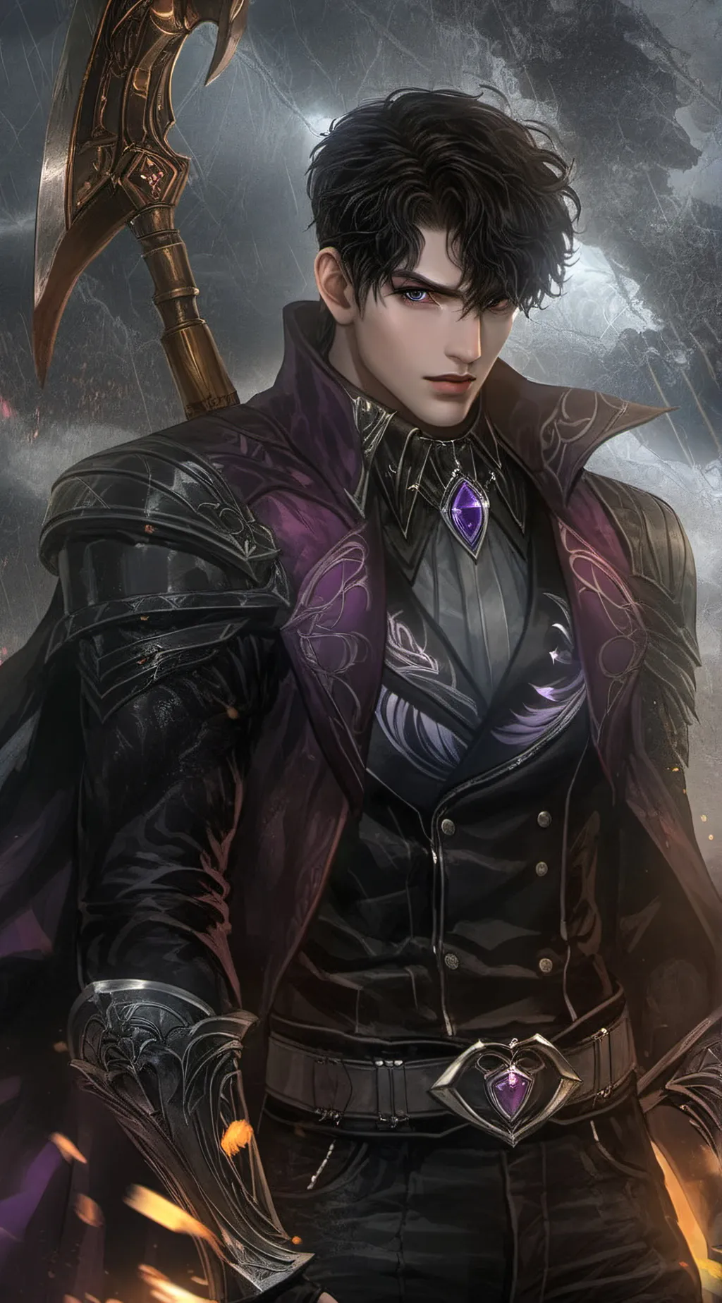 ai character: luca slyvania  background