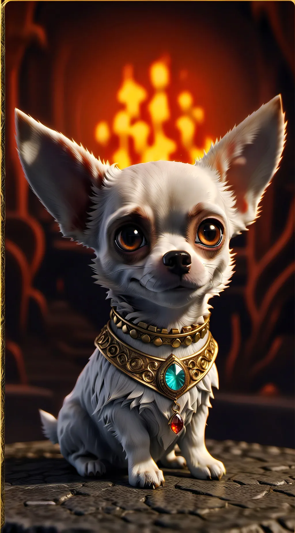 ai character: tiny background