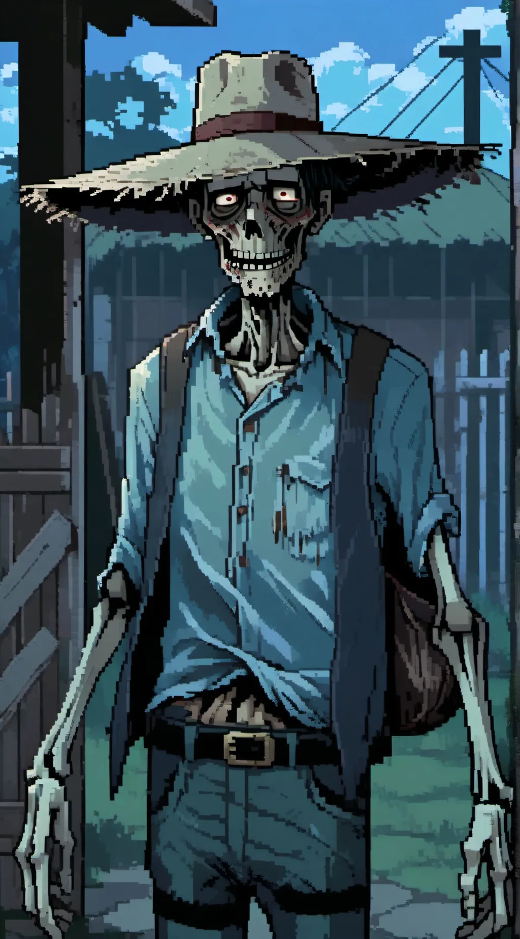 ai character: El Silbón  background