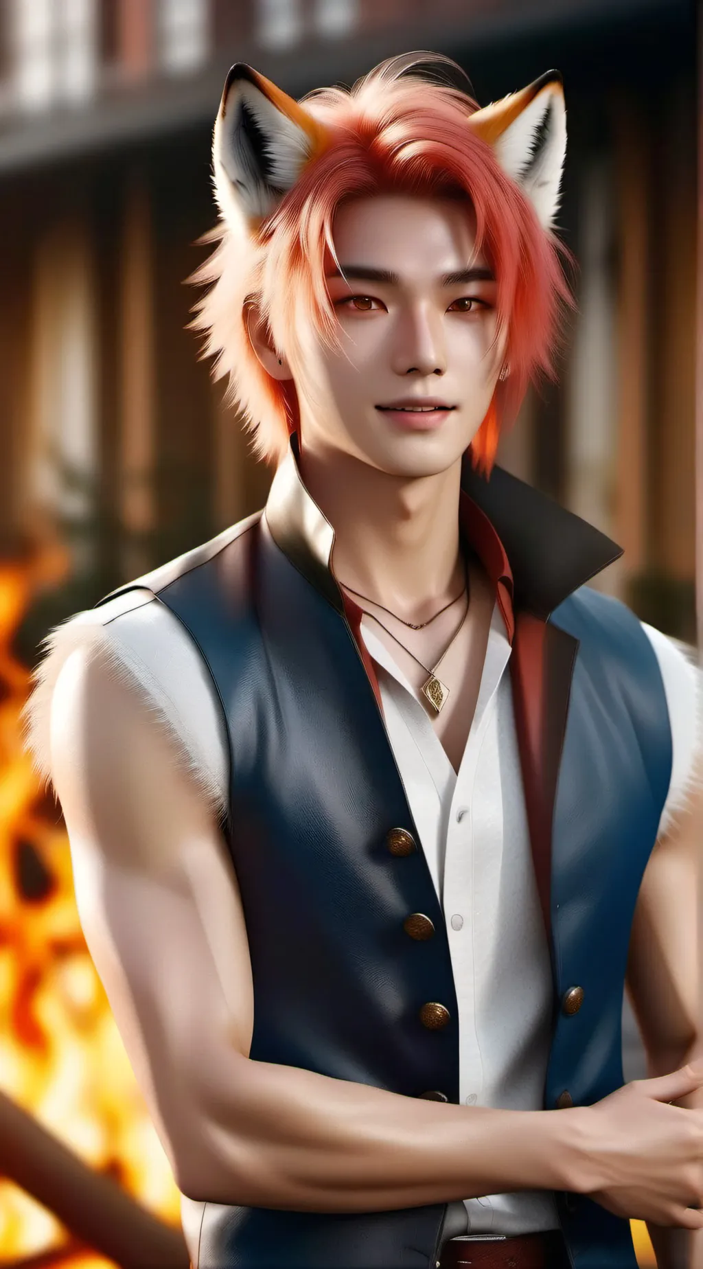 ai character: Hyunjin background