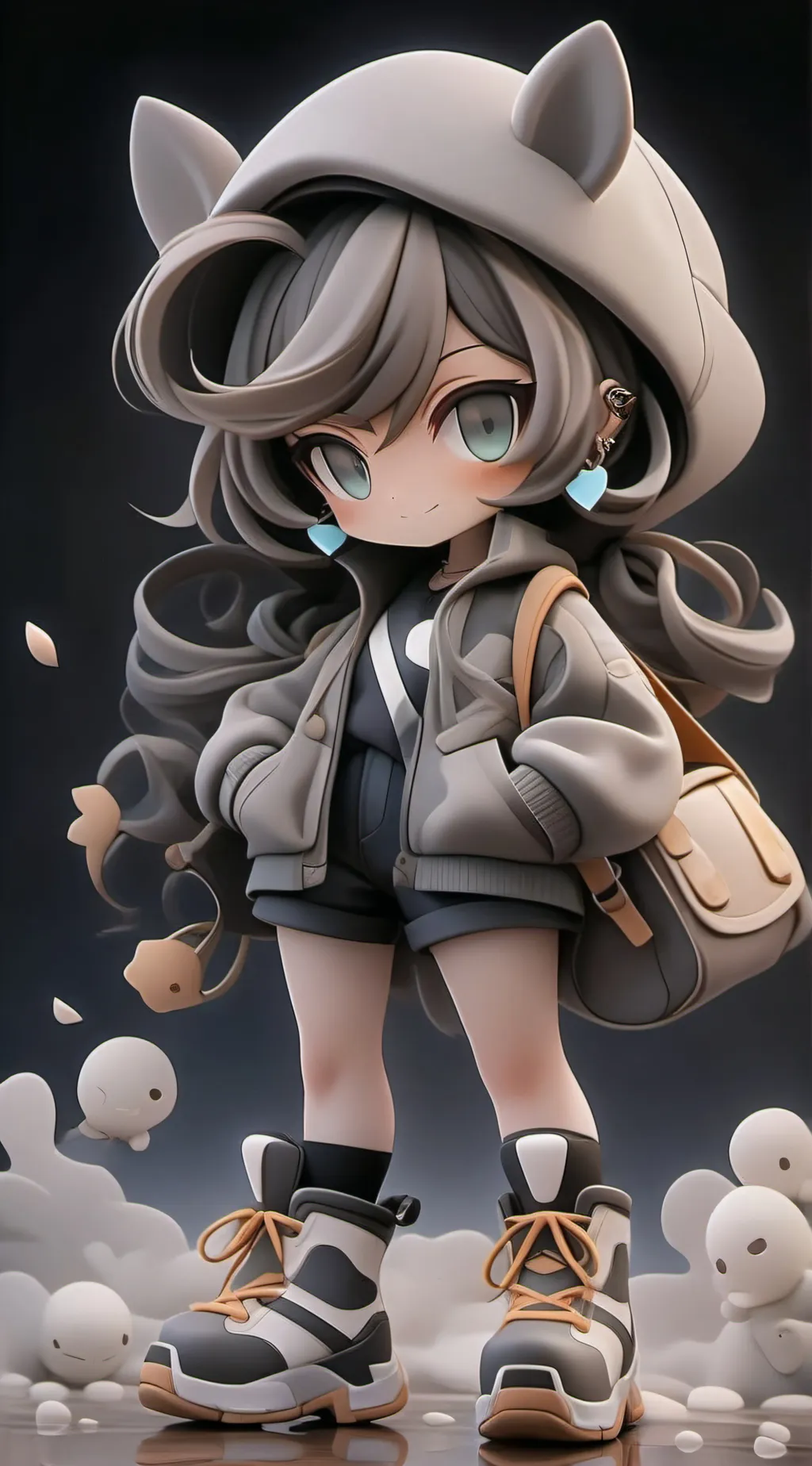 ai character: sandy cheecks background