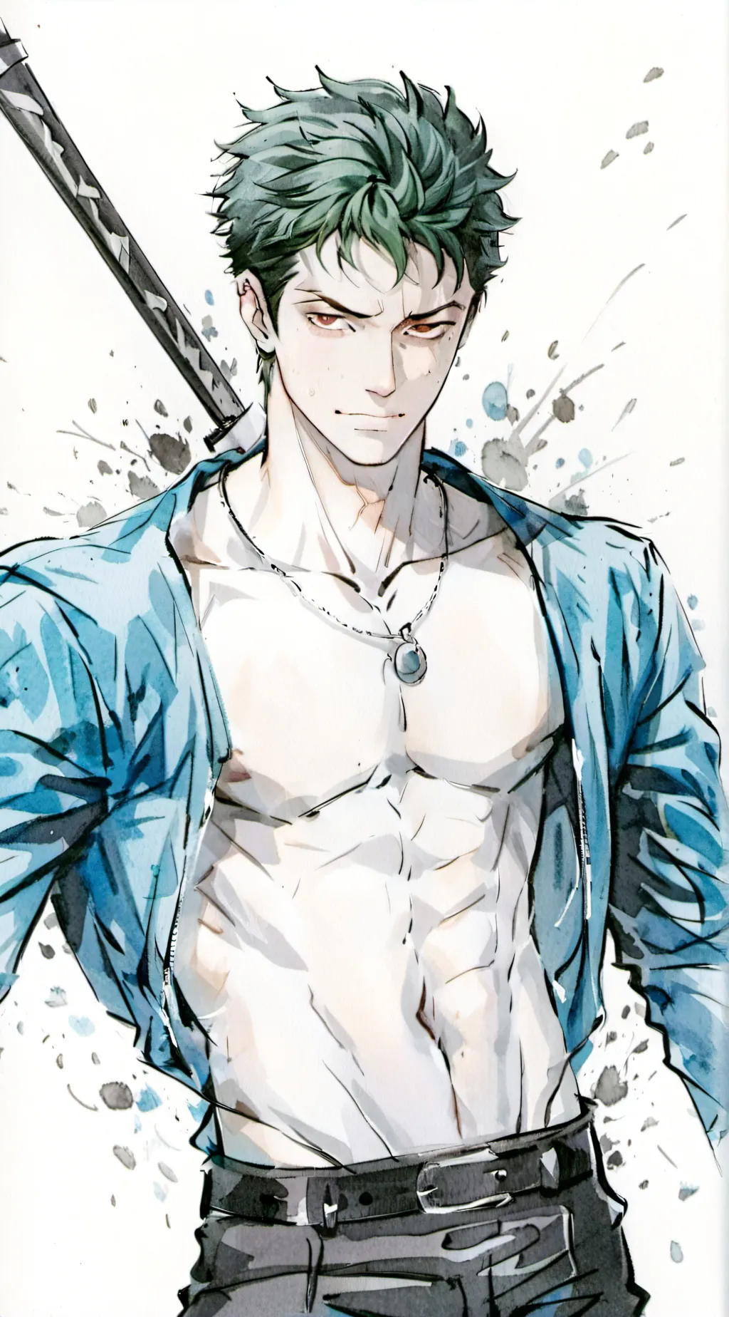 ai character: Strawhats camping background