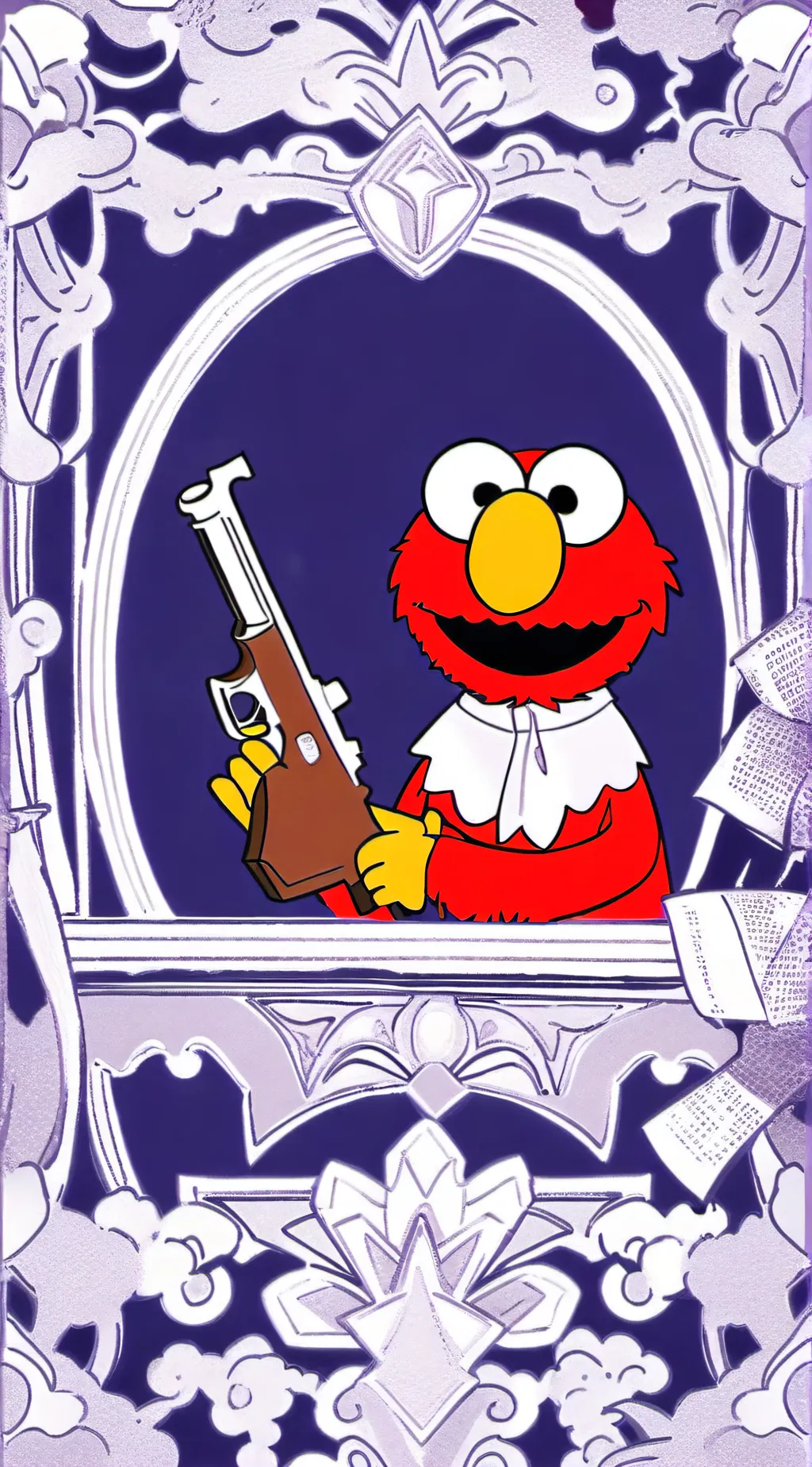 ai character: elmo background