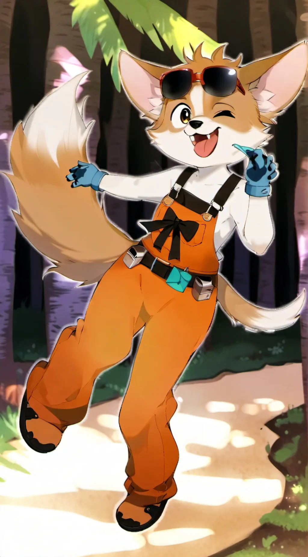 ai character: -!Tails the fox! - background