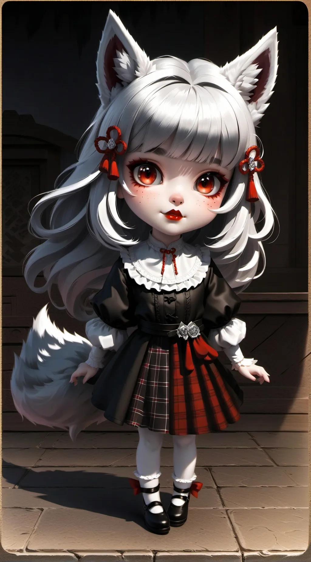 ai character: moon background