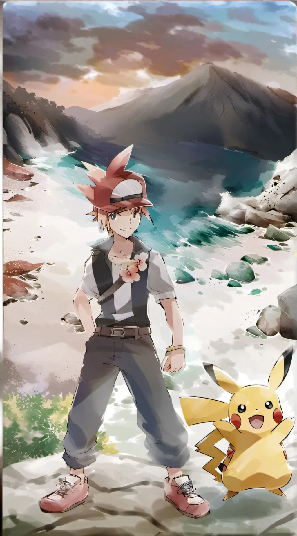 ai character: Pokemon aloha background