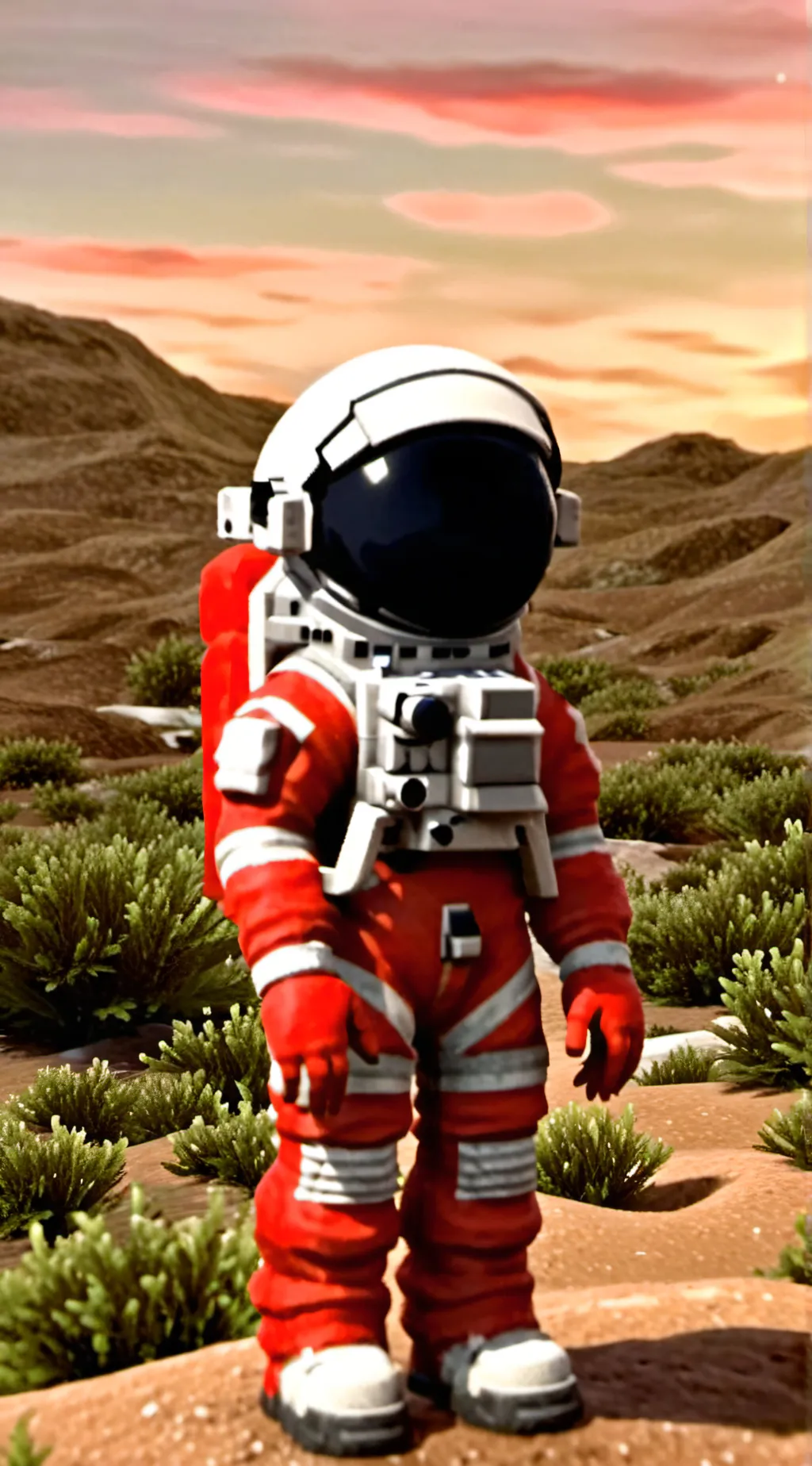 ai character: amogus background