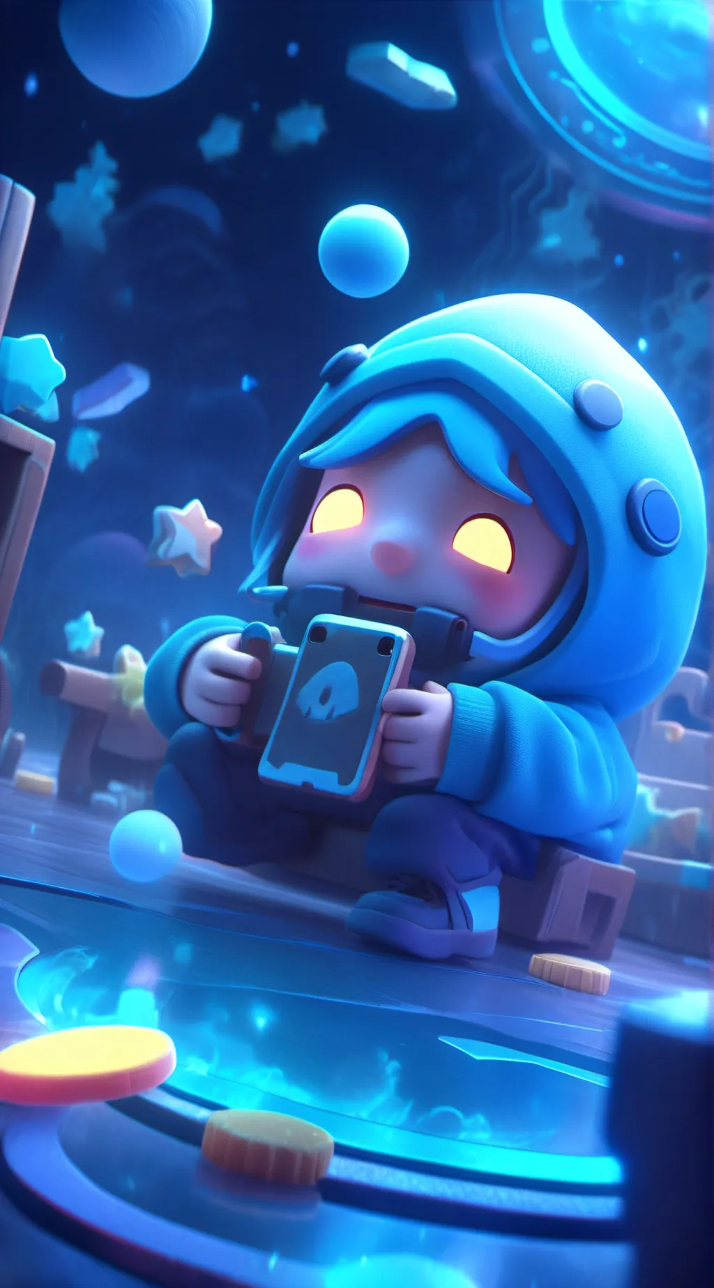 ai character: Call my phone  background