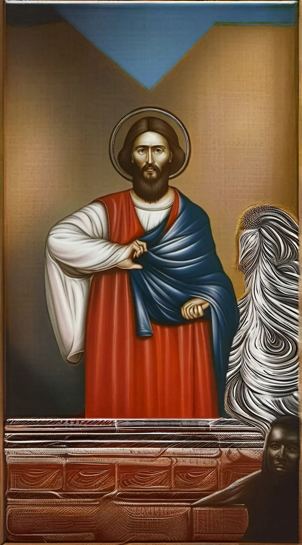 ai character: Jesus Christ  background