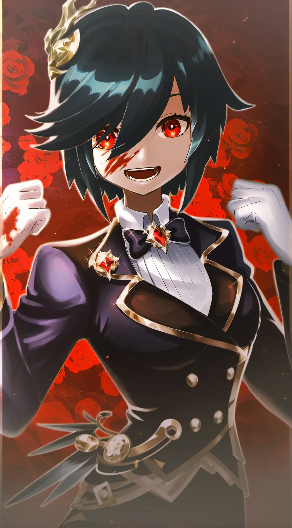 ai character: dead girl. belle. background