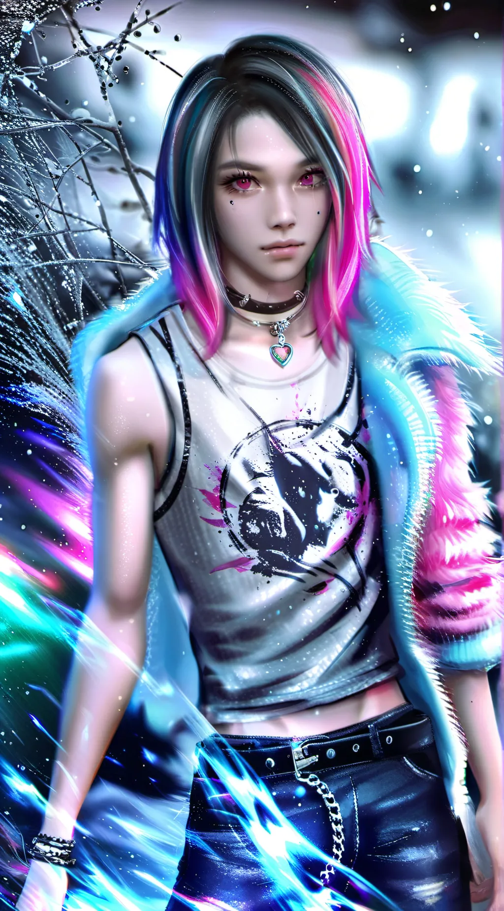 ai character: rainbow  dash background