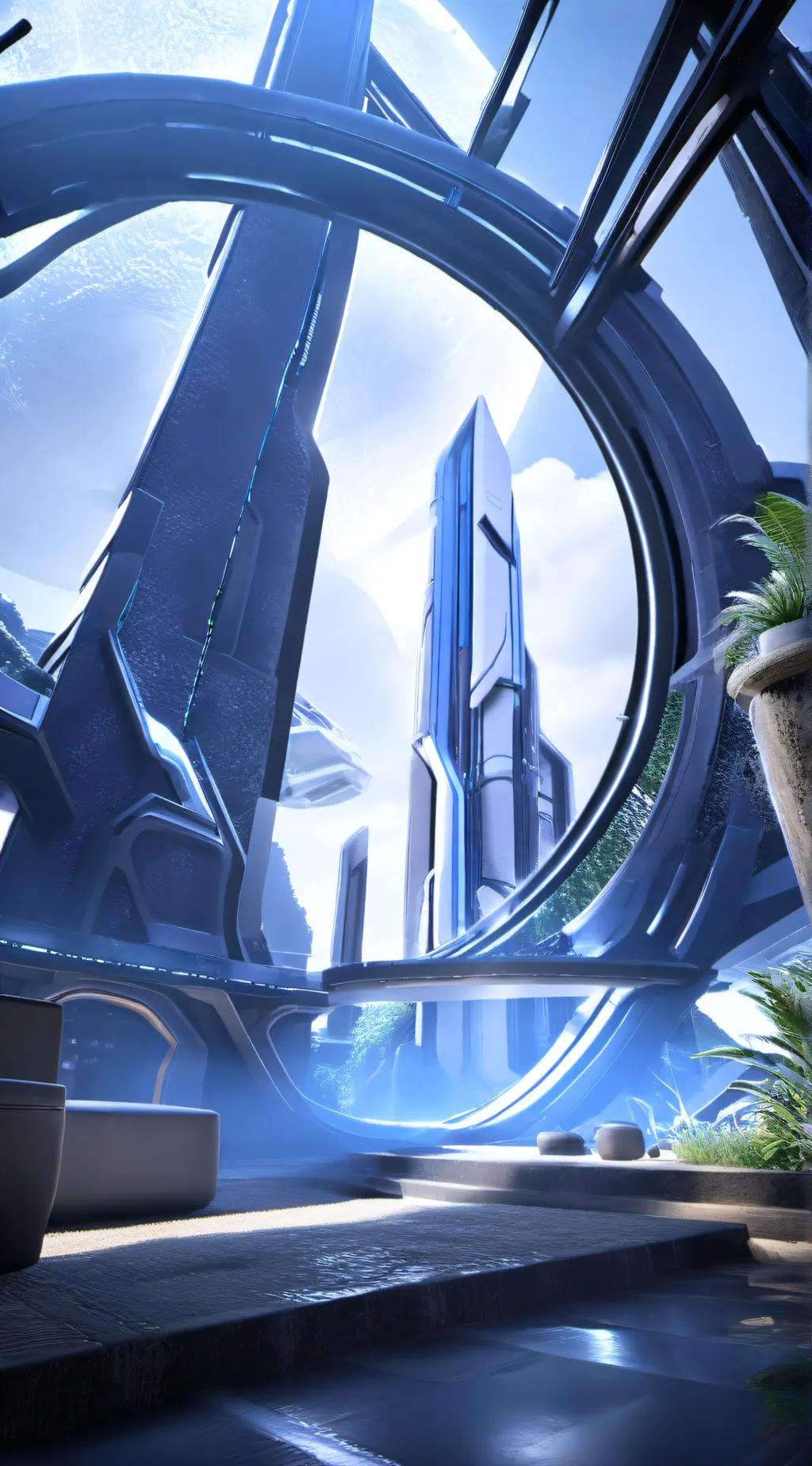 ai character: Luna background