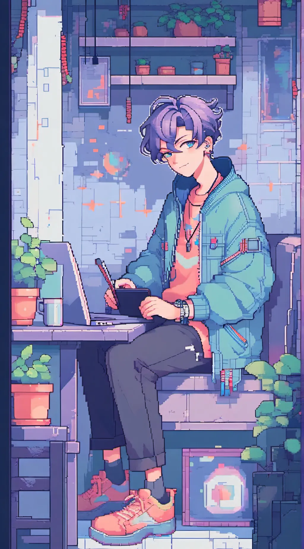 ai character: Mlp boy  background