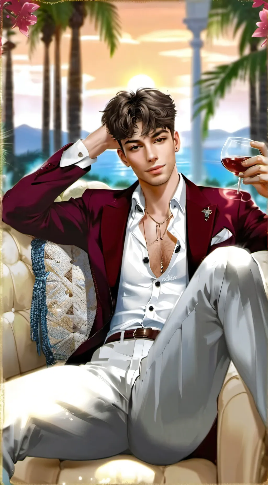 ai character: Sebastian  background