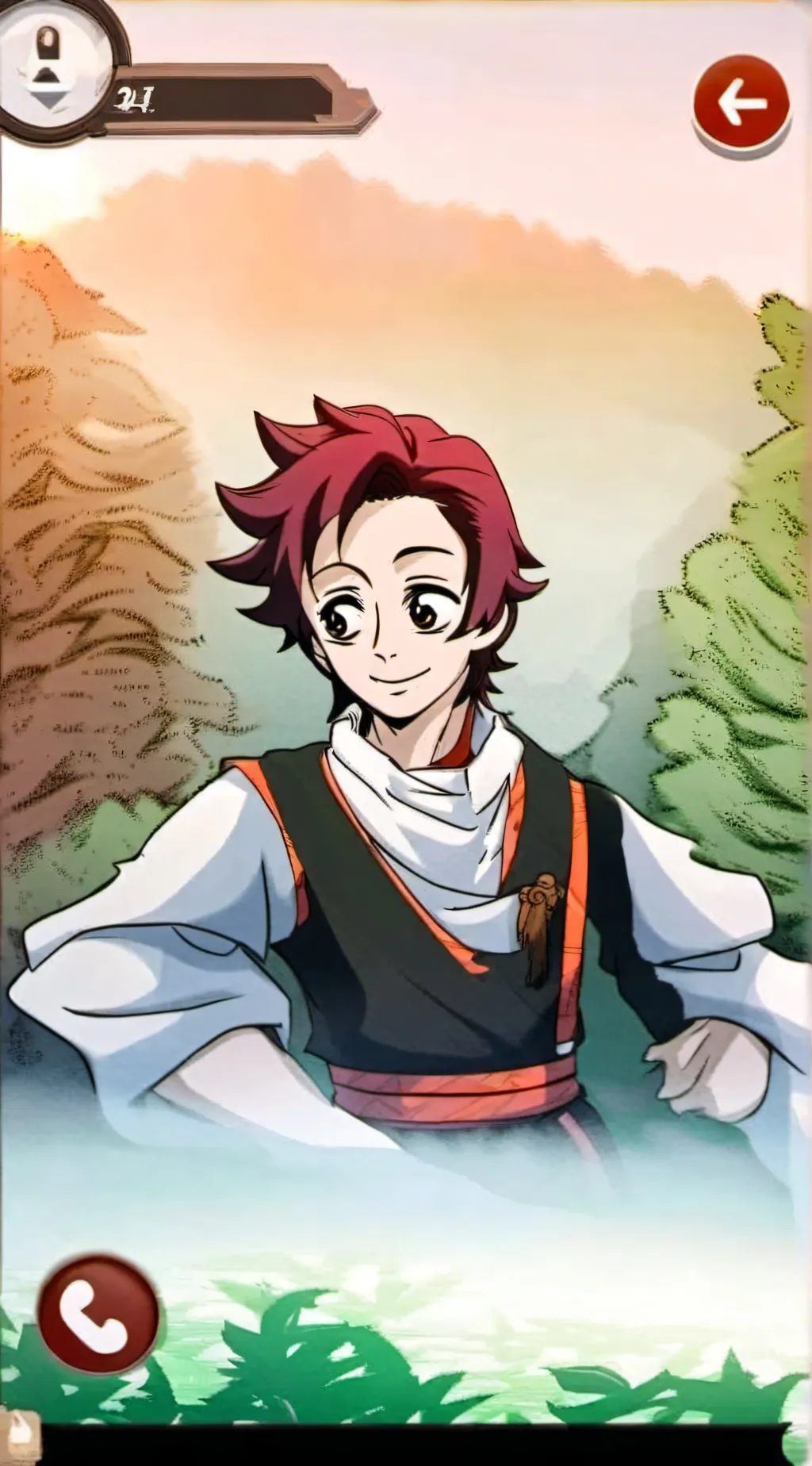 ai character: Yandere Tanjiro background