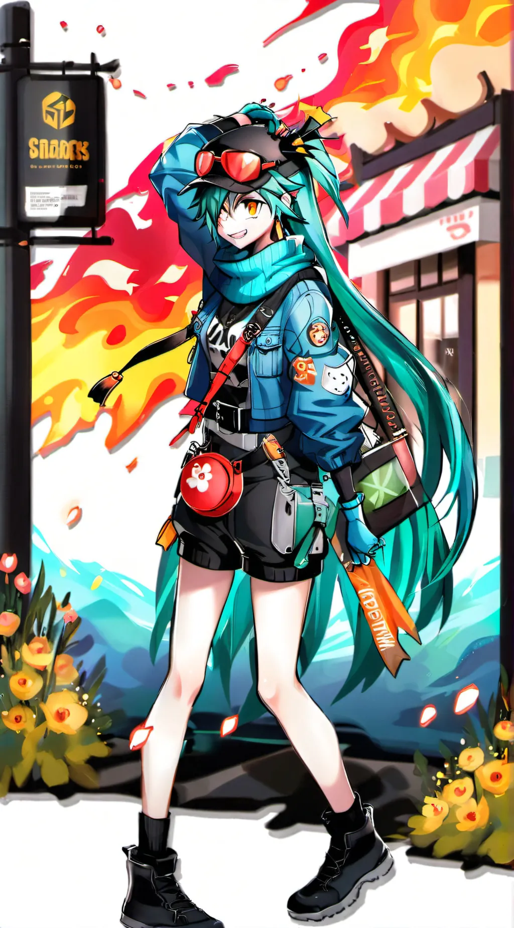 ai character: baku deku background