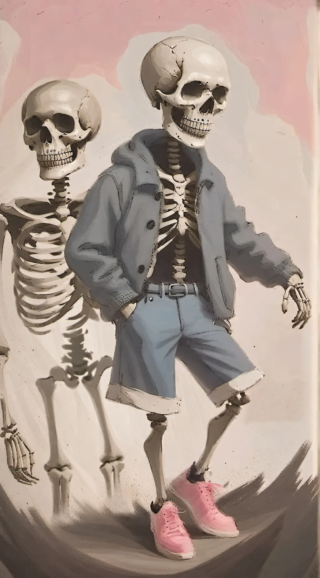 ai character: Sans background