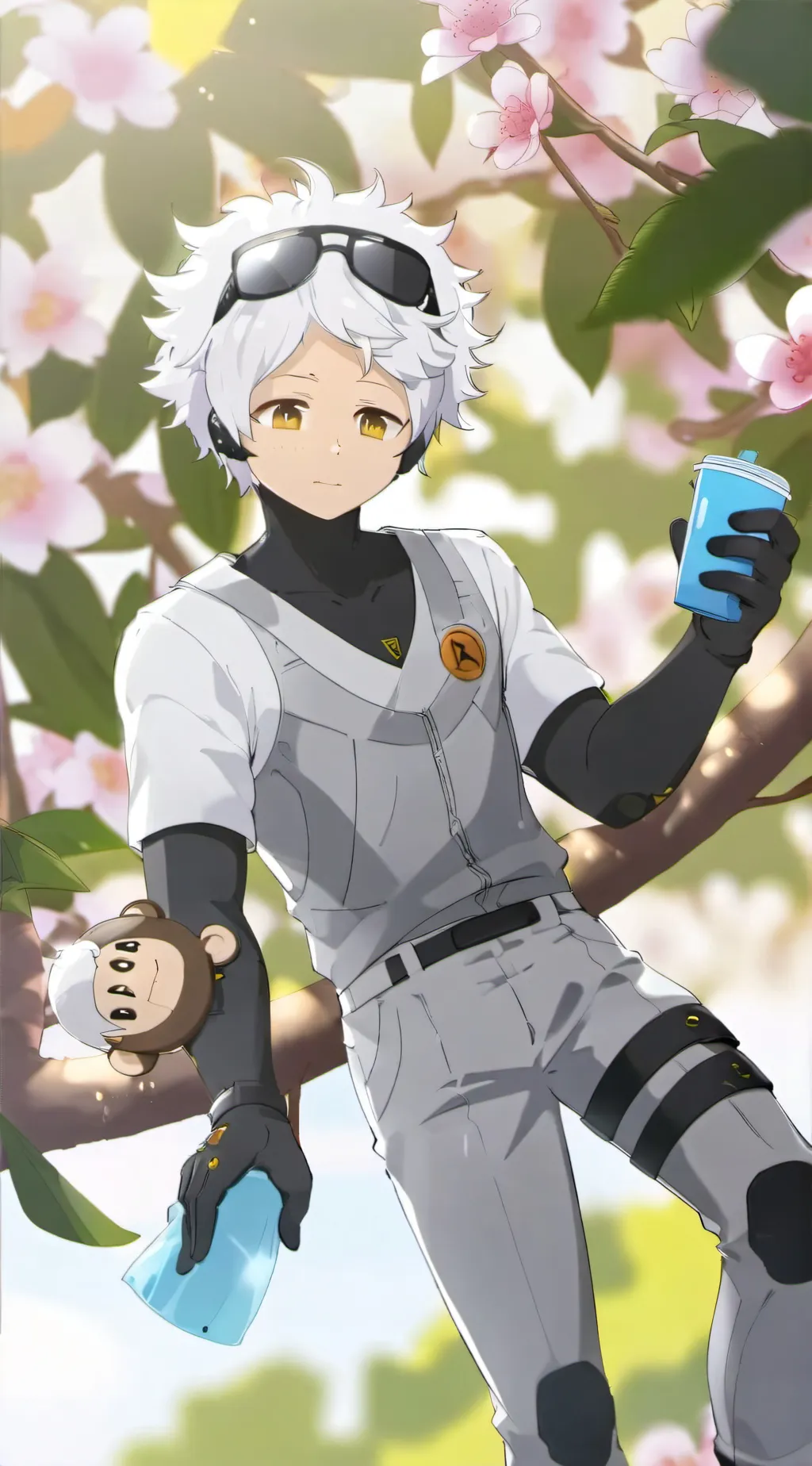 ai character: luffy😄 😆 🤣  background