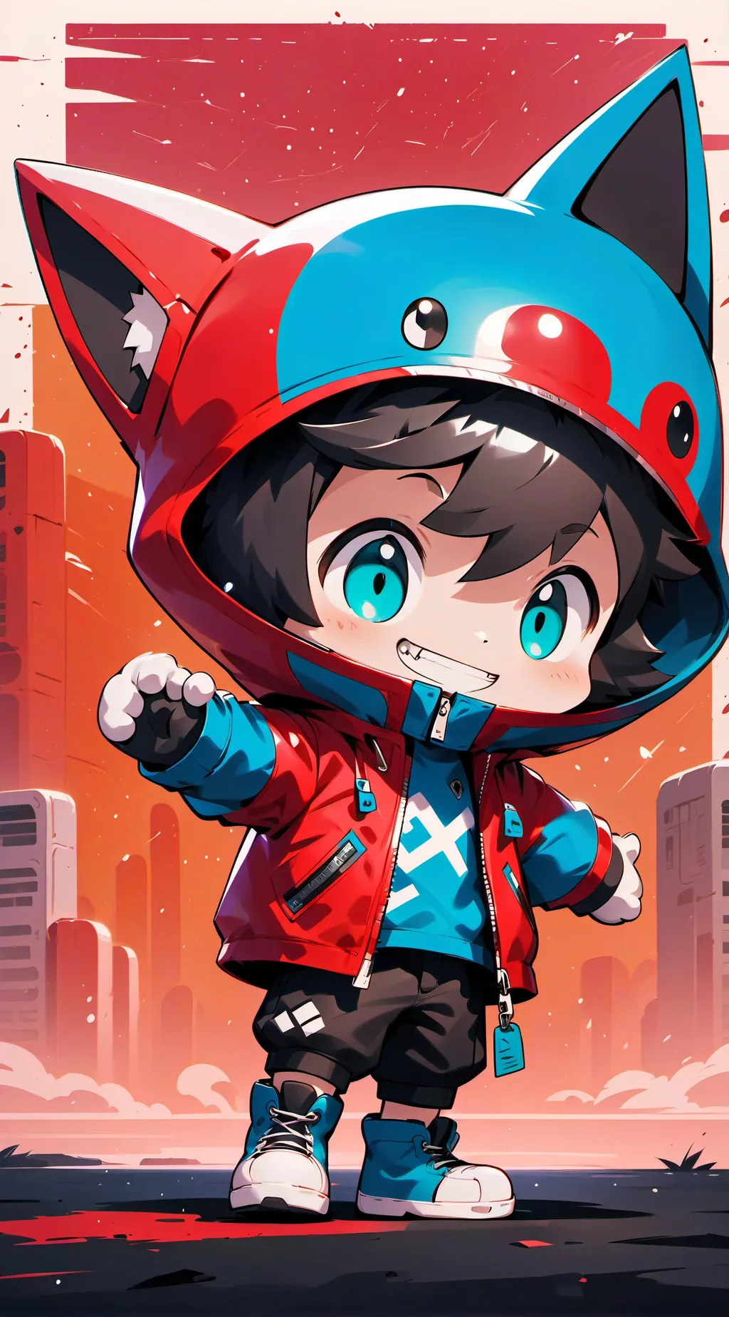 ai character: kittens background