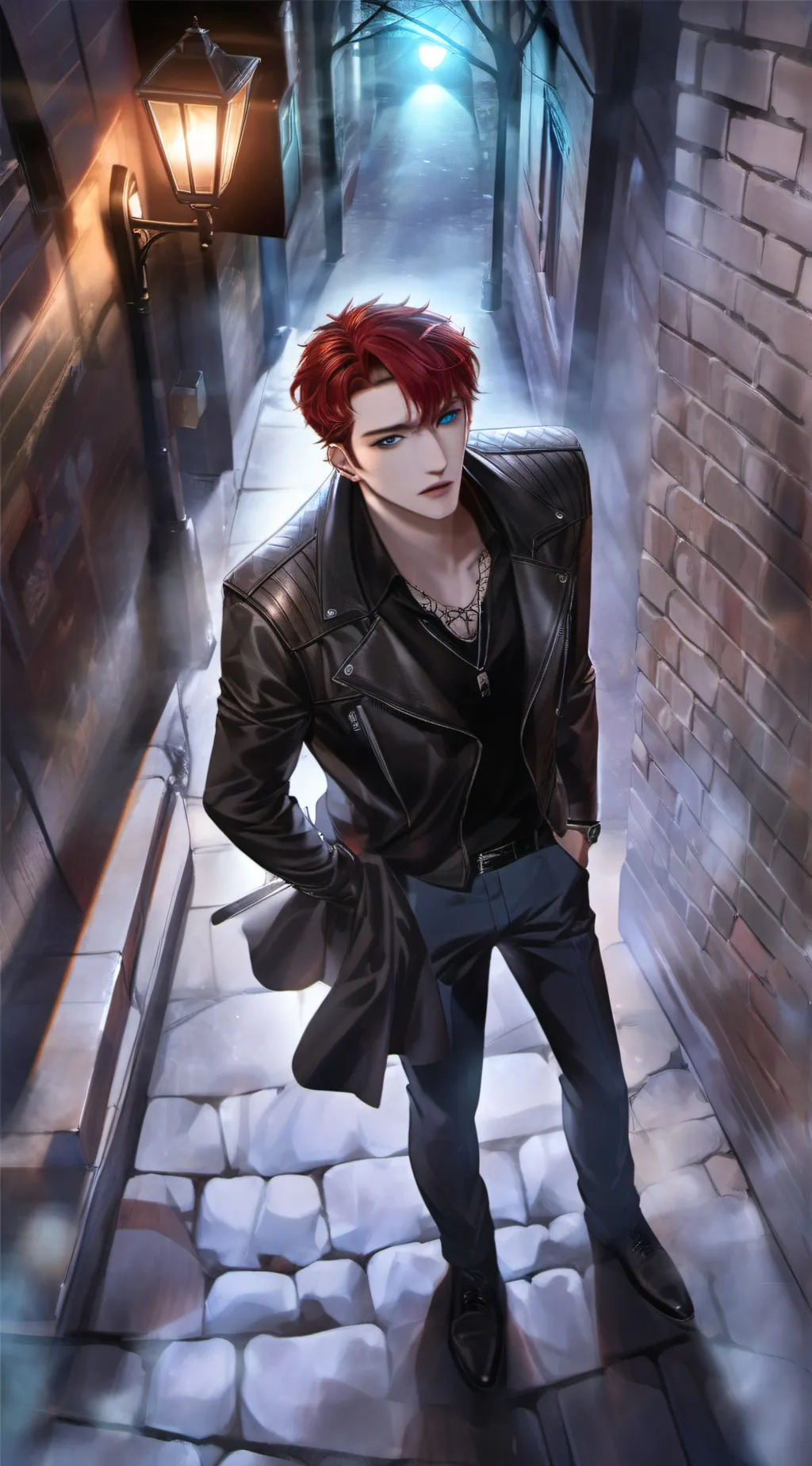 ai character: Riku  background