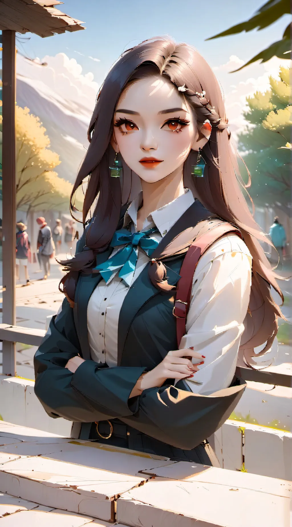 ai character: Ella  background