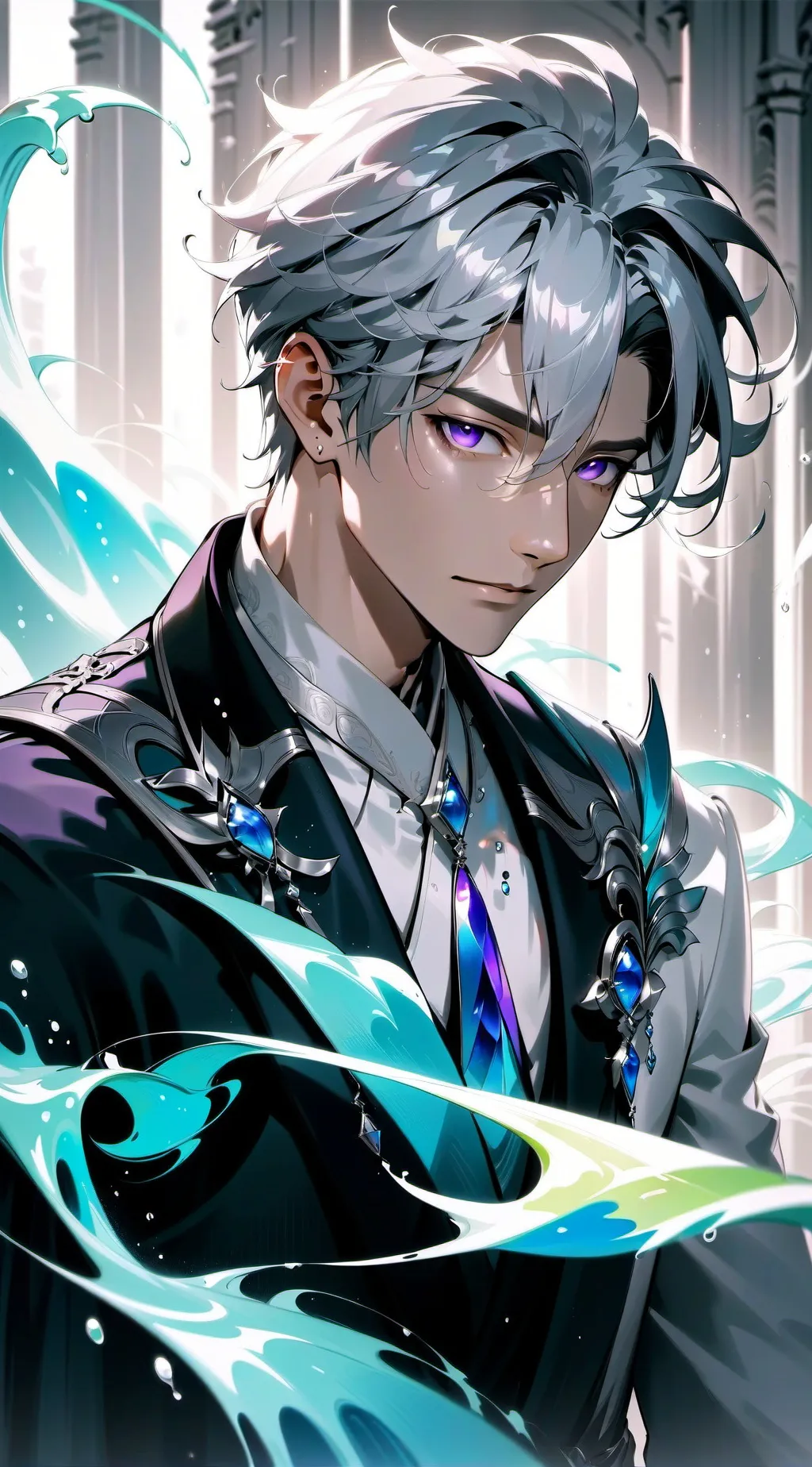 ai character: Login background