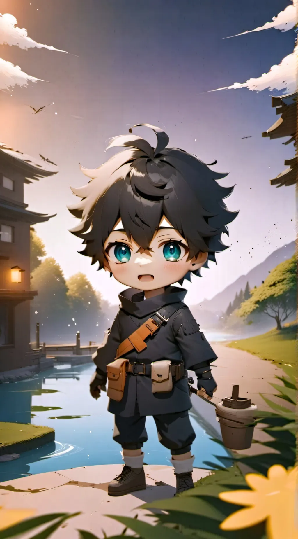 ai character: Meow meow background