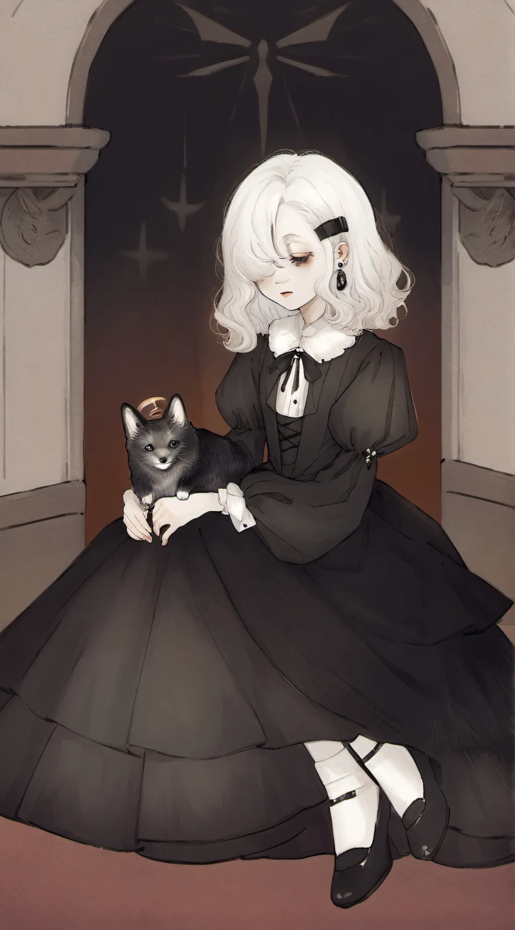 ai character: Ebony background