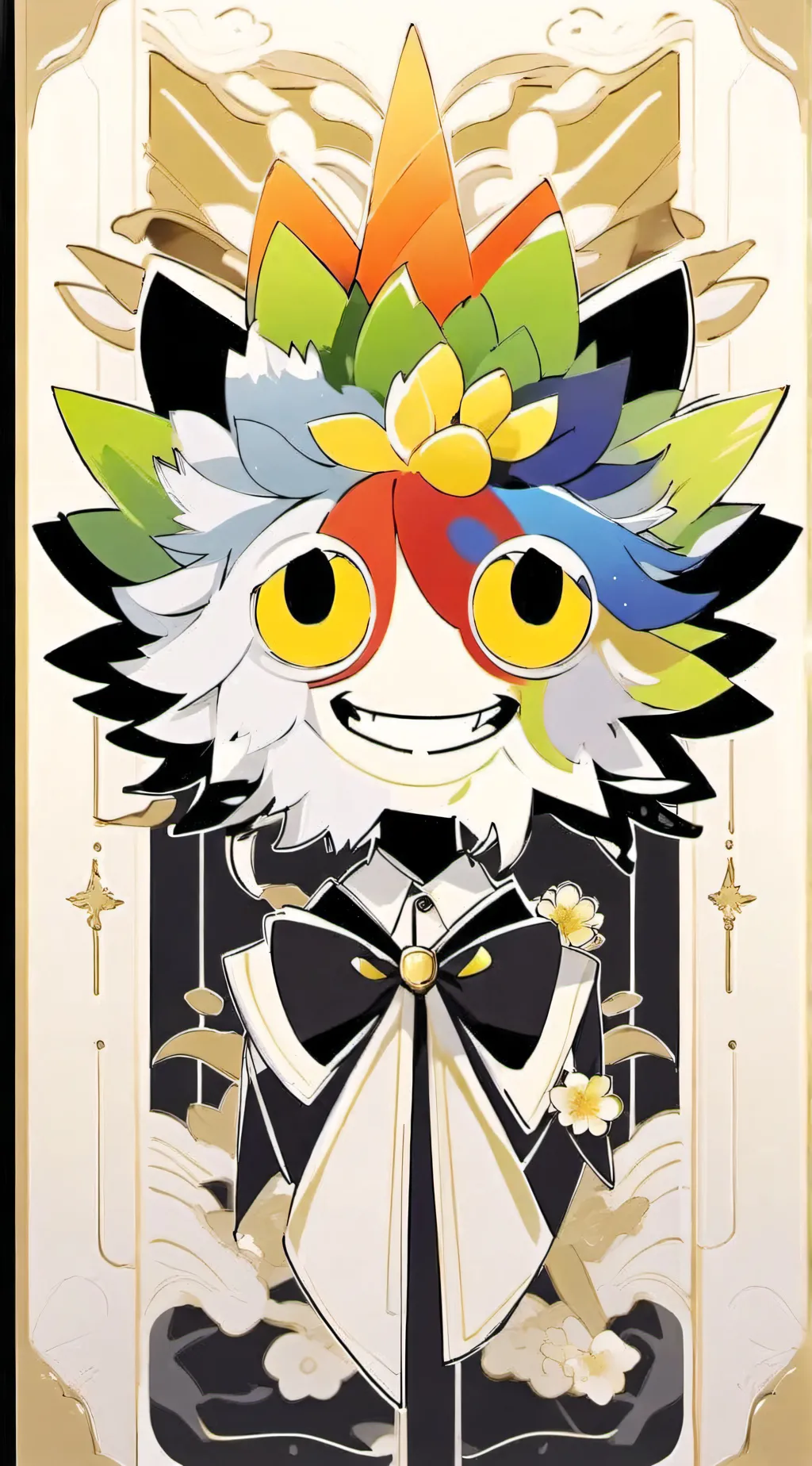 ai character: Dandys world background