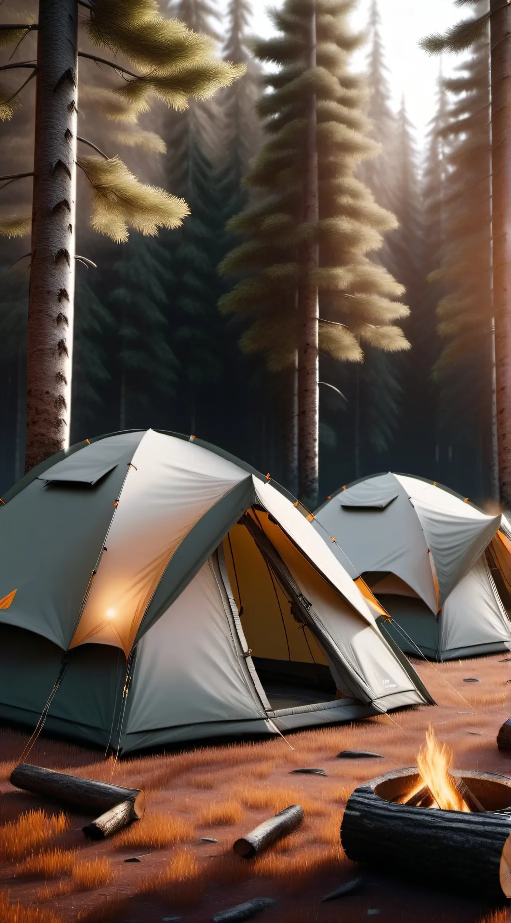 ai character: MHA Camping Trip background