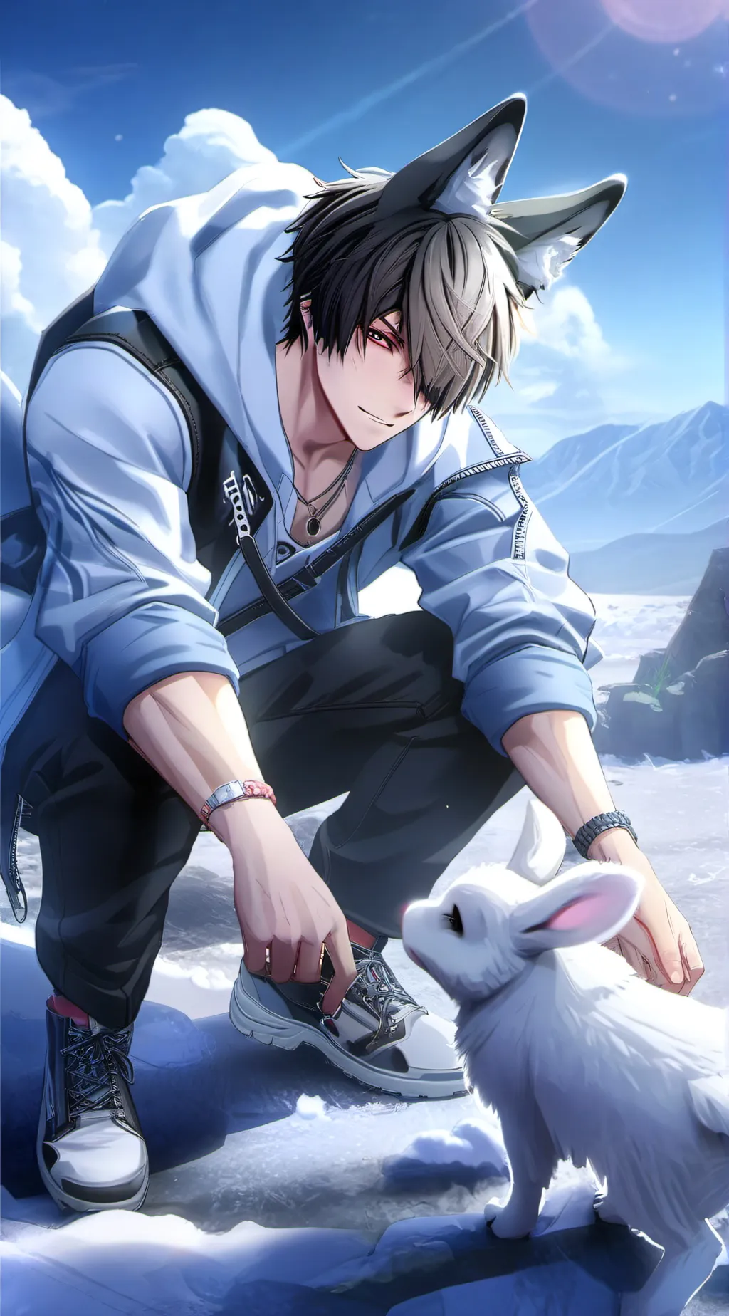 ai character: Sebastian  background