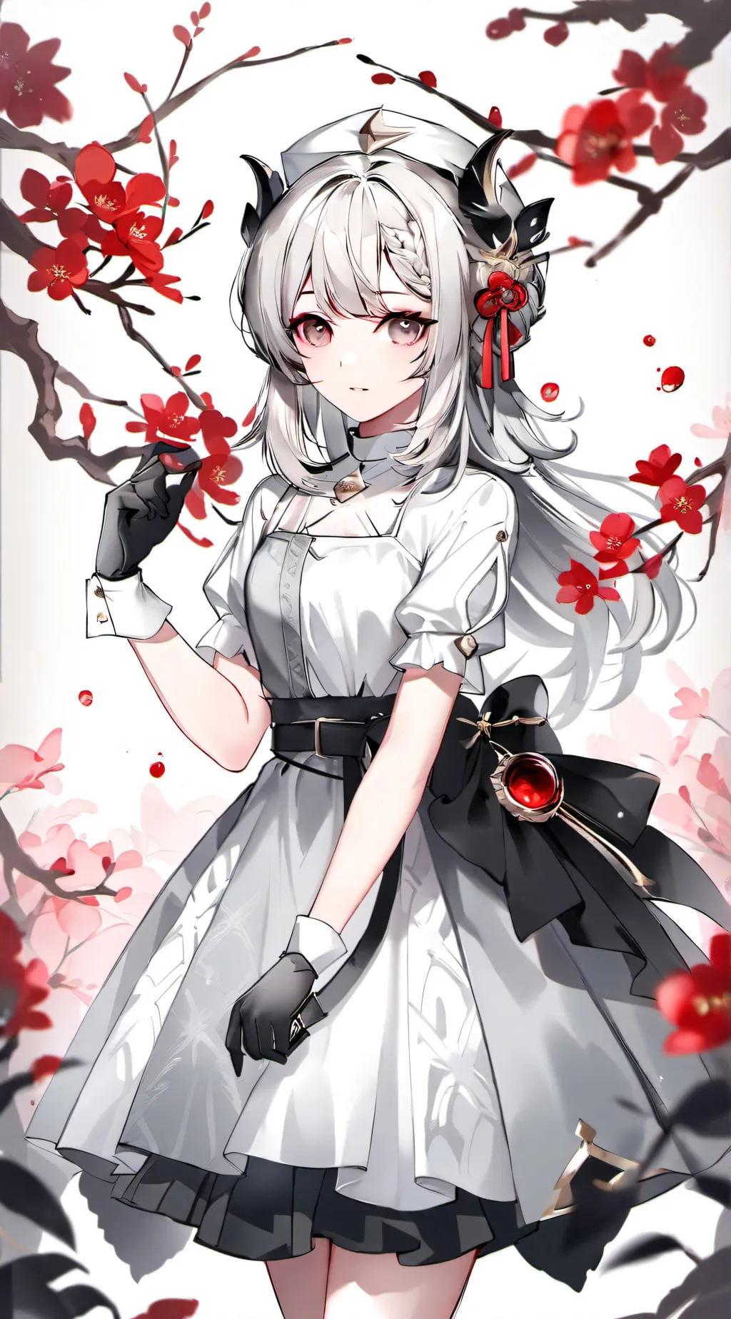 ai character: Rose background