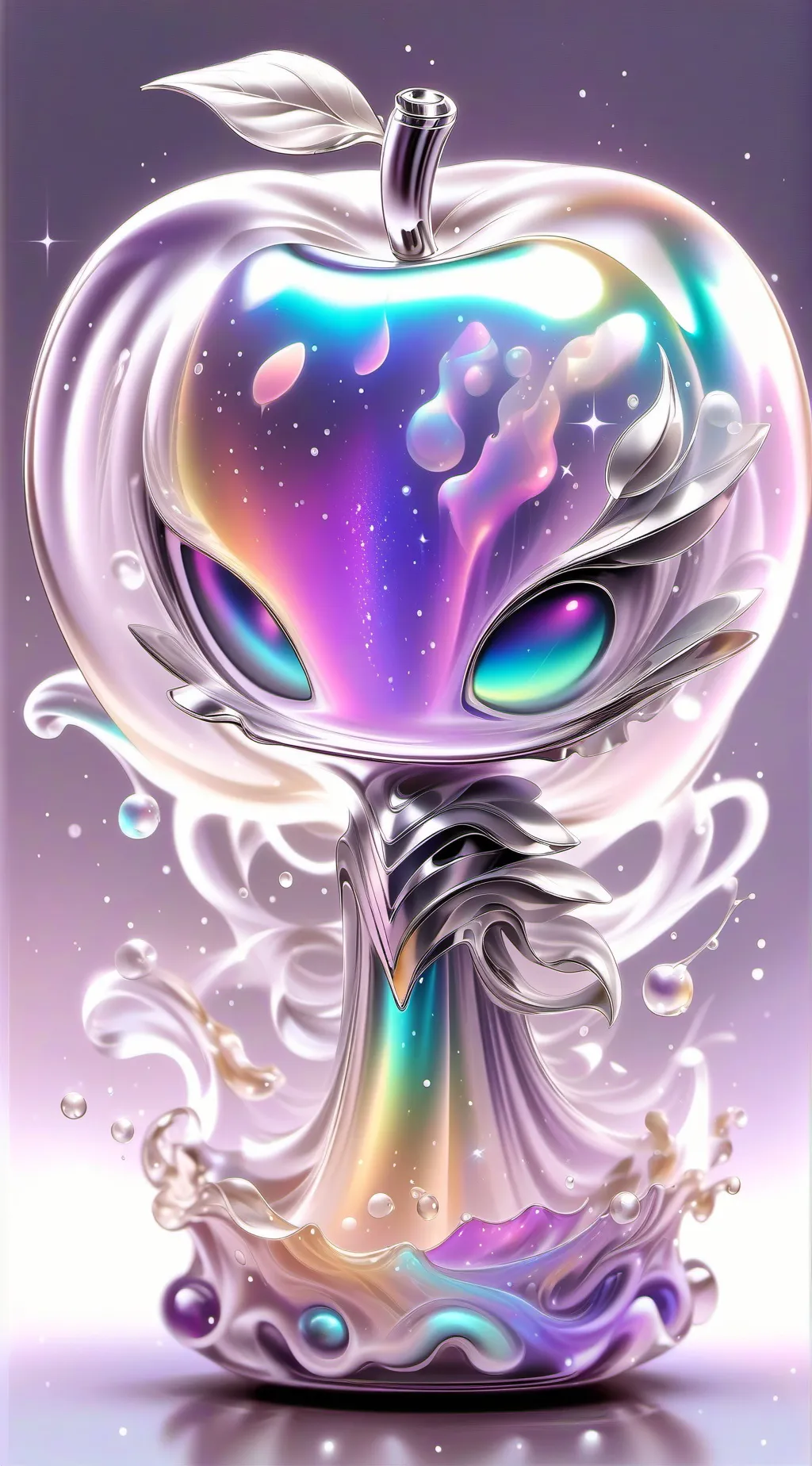 ai character: apple-static? background