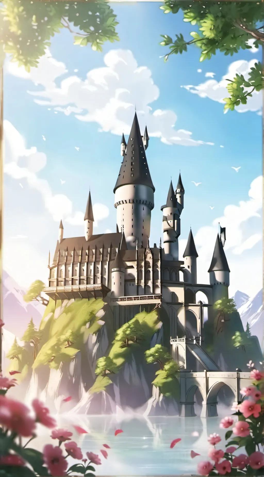 ai character: Hogwarts 🎅ball background