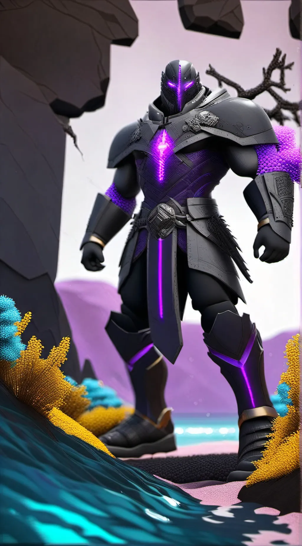 ai character: Titan tv ángel  background