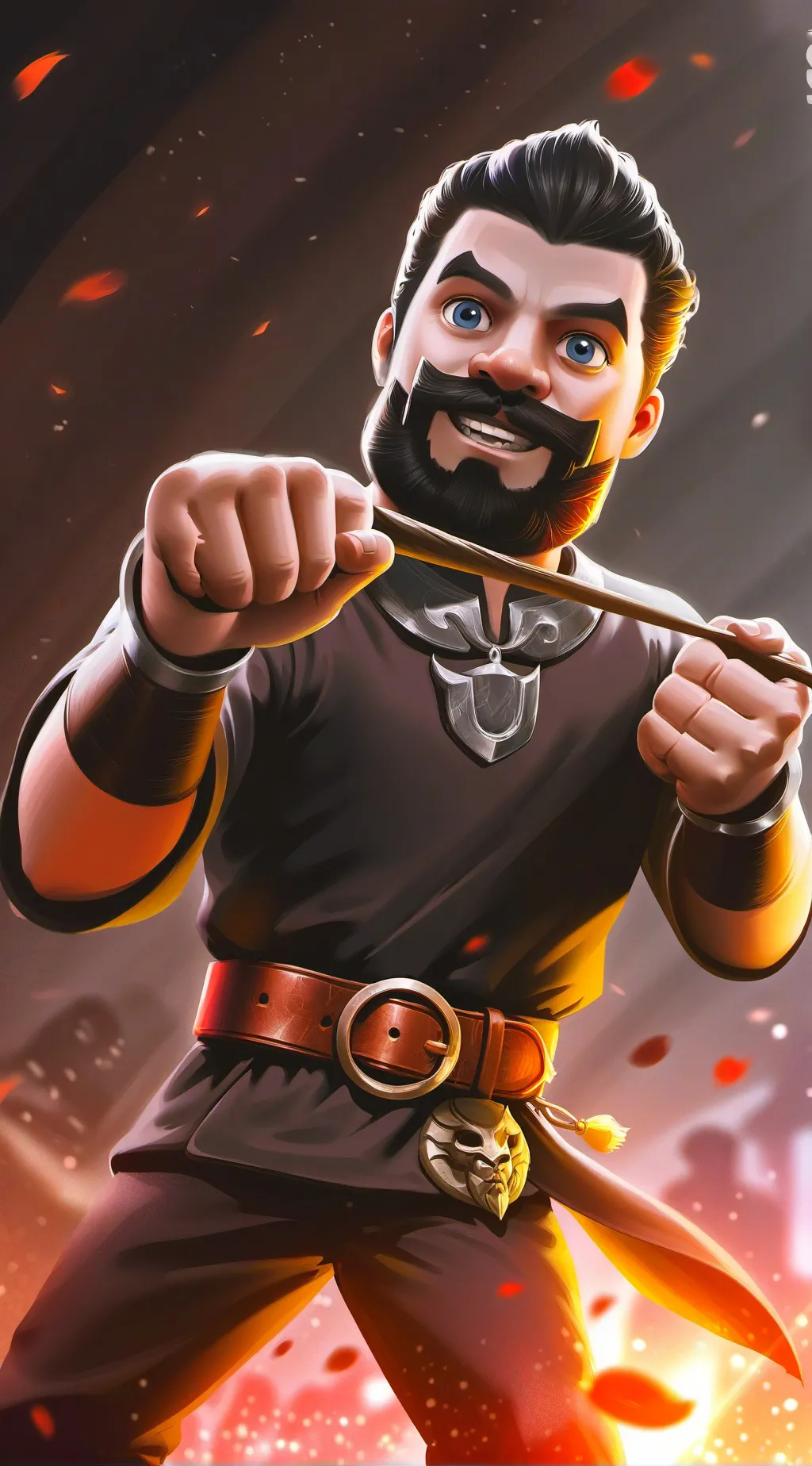 ai character: glooblak background