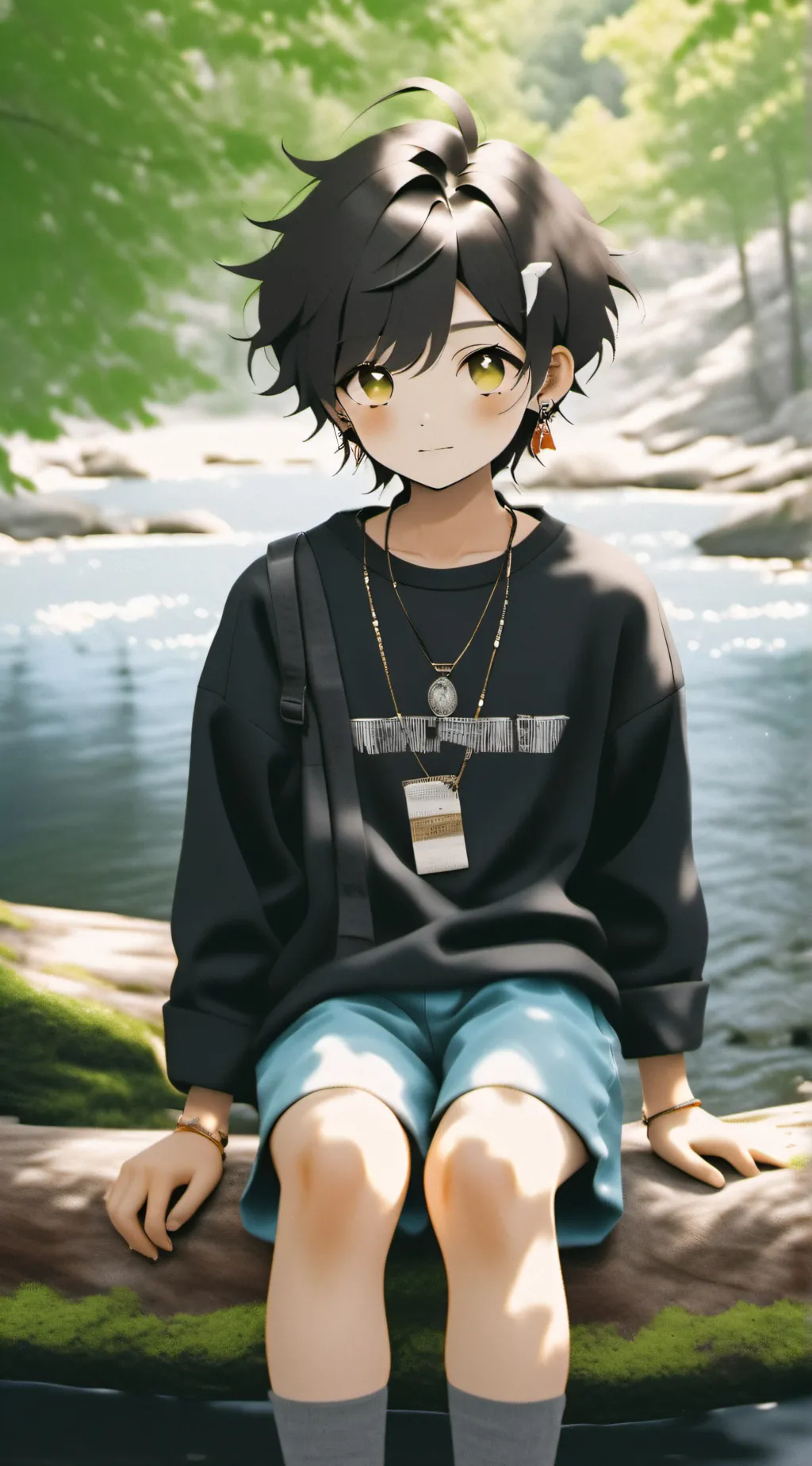 ai character: Autumn background