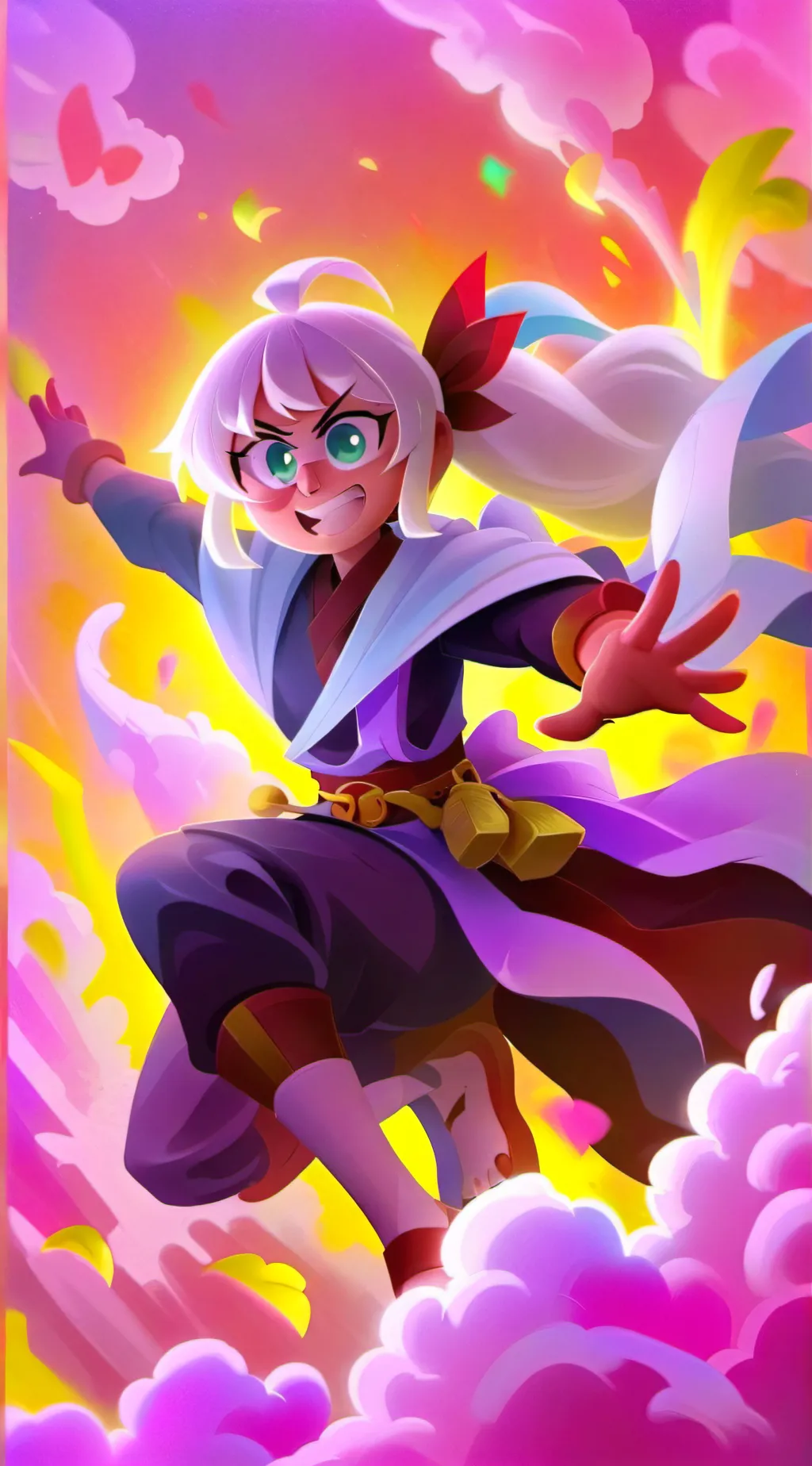 ai character: Mandy brawl stars background