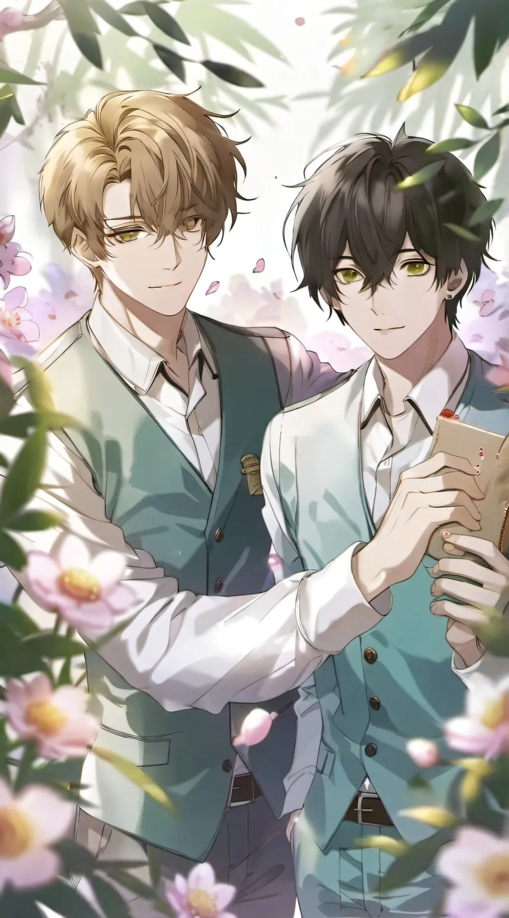 ai character: a bunch of boys background