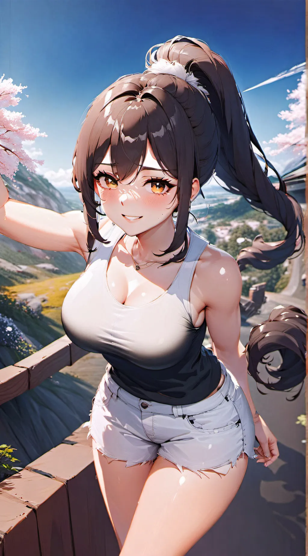 ai character: Misaki  background