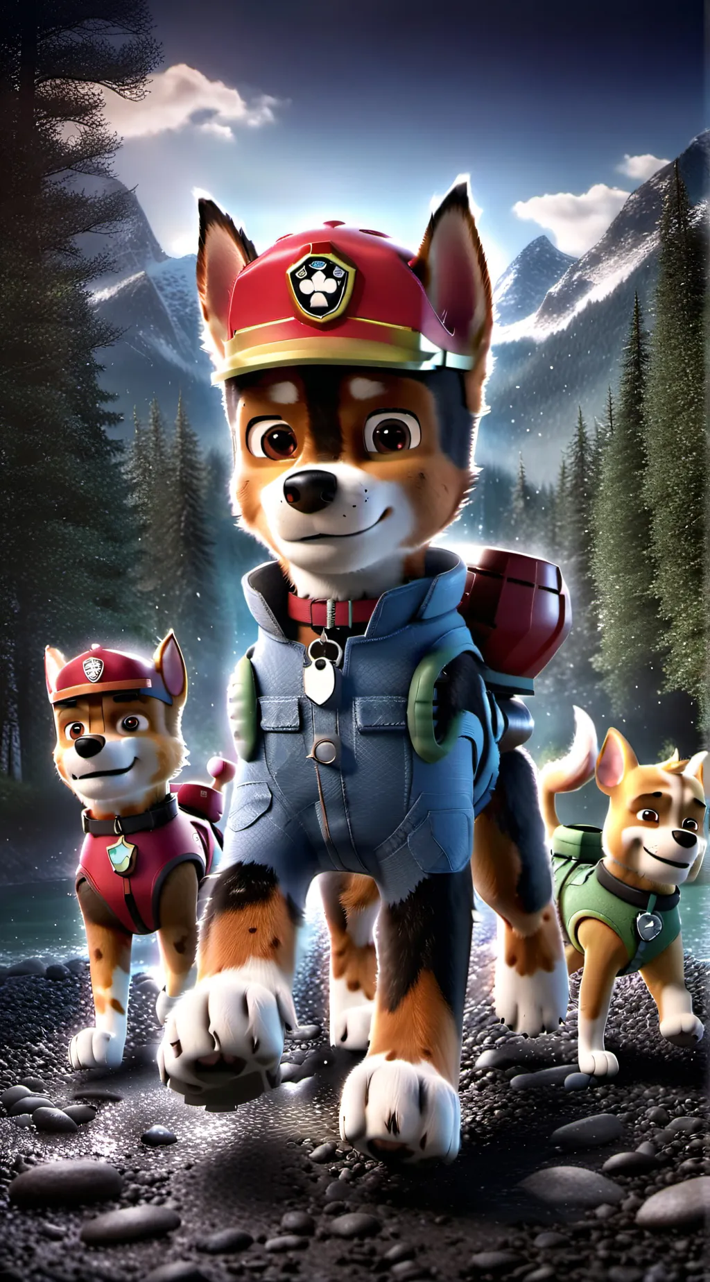 ai character: Paw Patrol  background