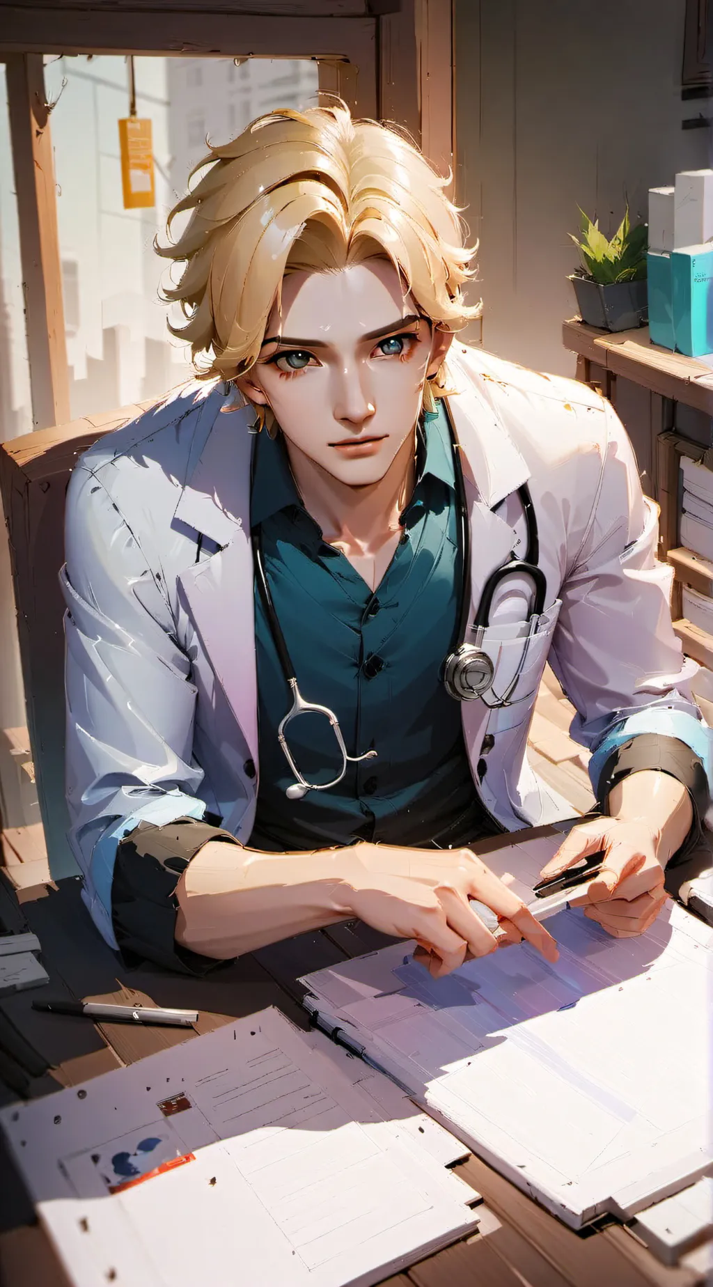 ai character: James Clark background