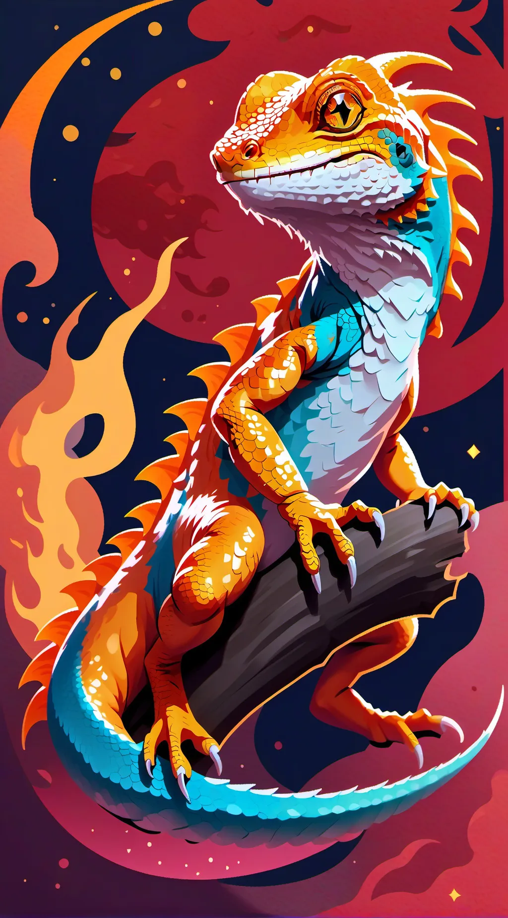 ai character: charmander background