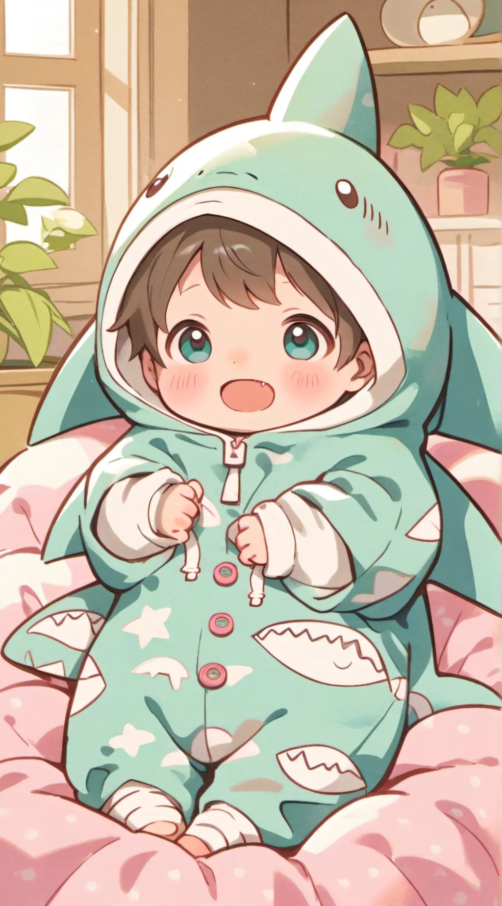 ai character: Fat baby bobby background