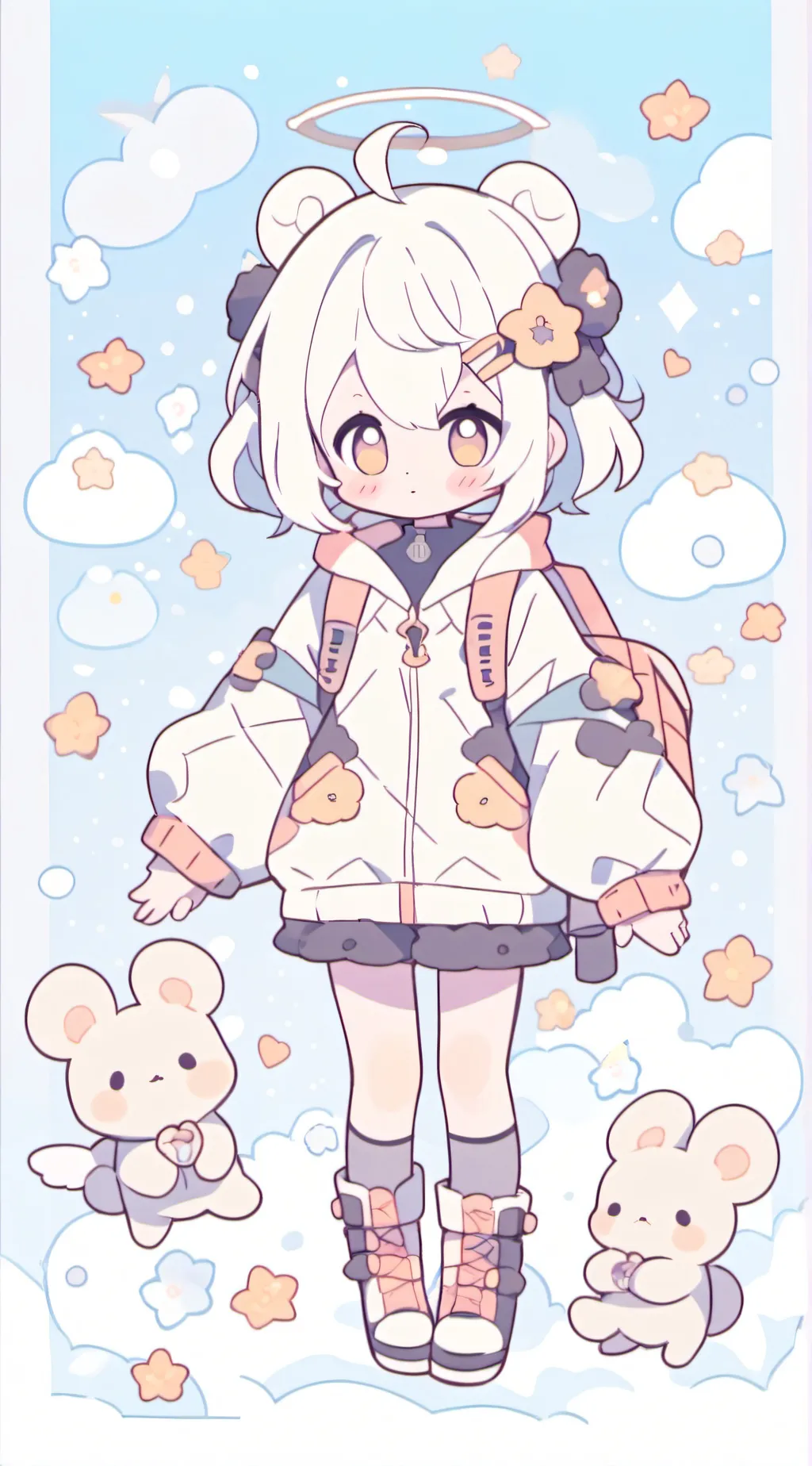 ai character: Heroes vs villains background