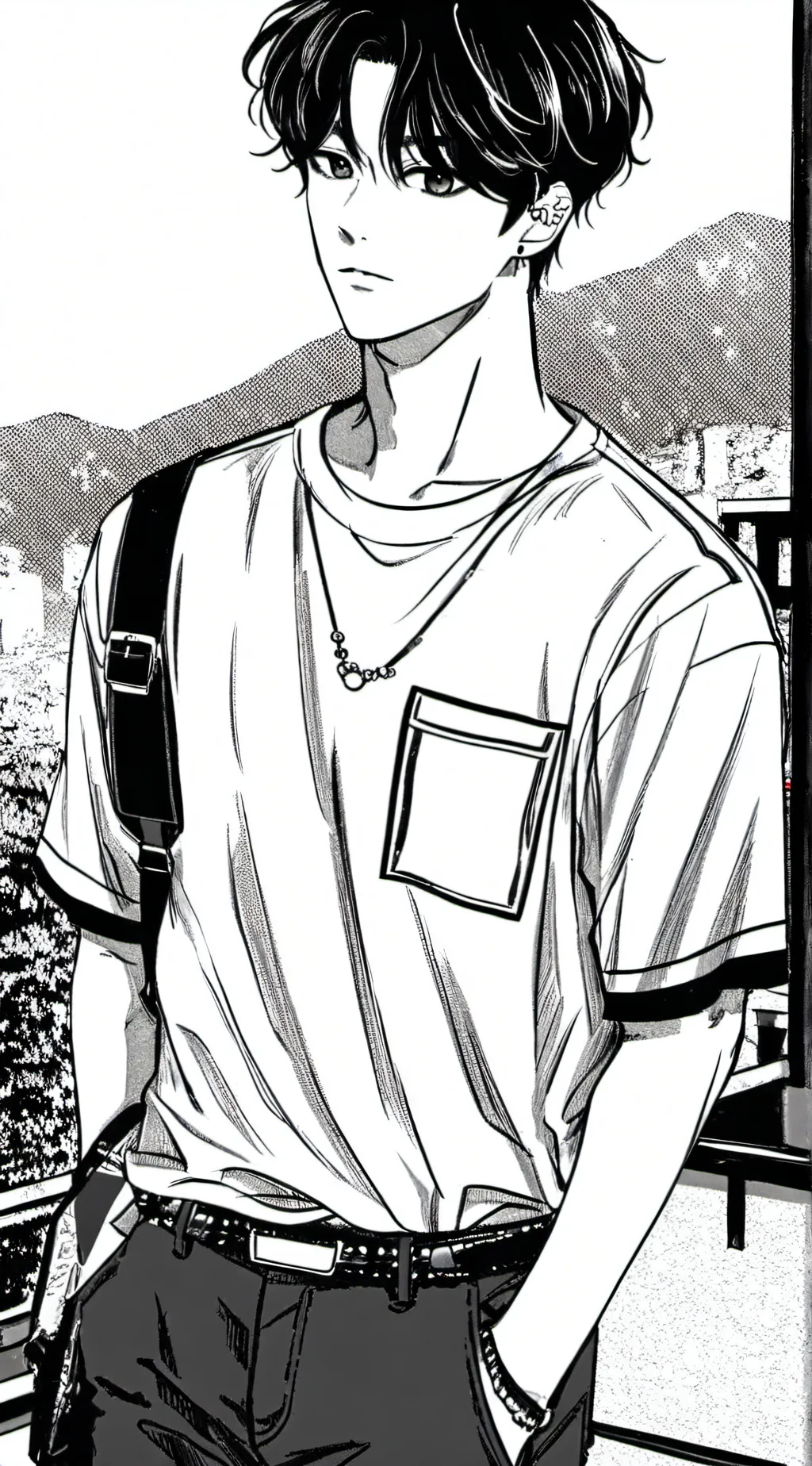 ai character: 🌺Xavier🌺 background