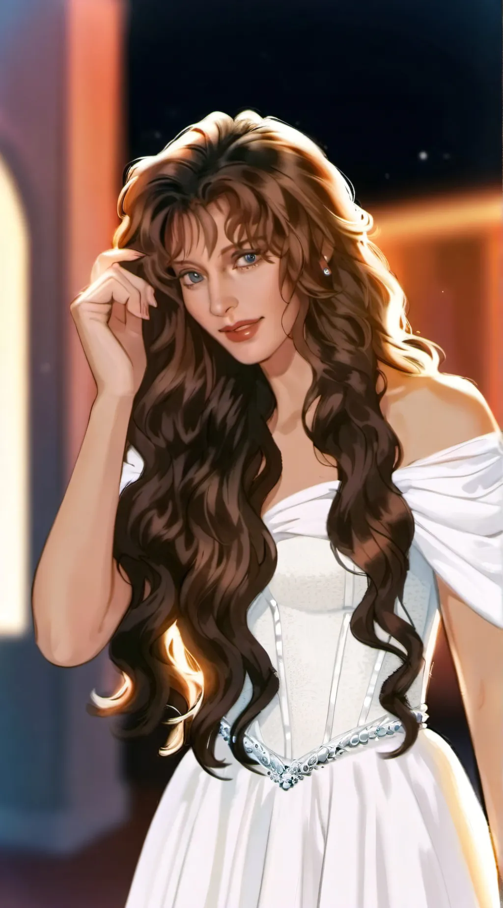 ai character: Luna background